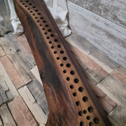 46" Live Edge Black Walnut Goldilocks Peg Loom