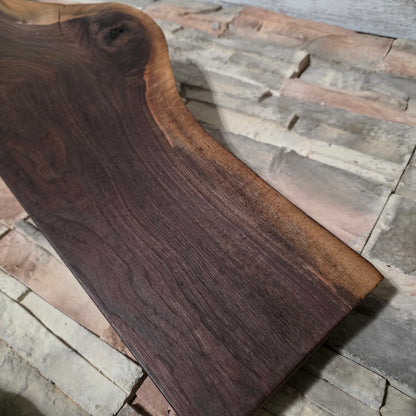 46" Live Edge Black Walnut Goldilocks Peg Loom