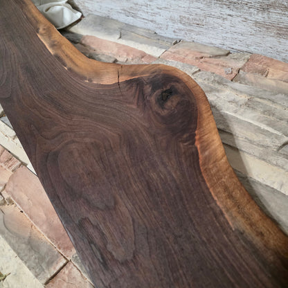 46" Live Edge Black Walnut Goldilocks Peg Loom