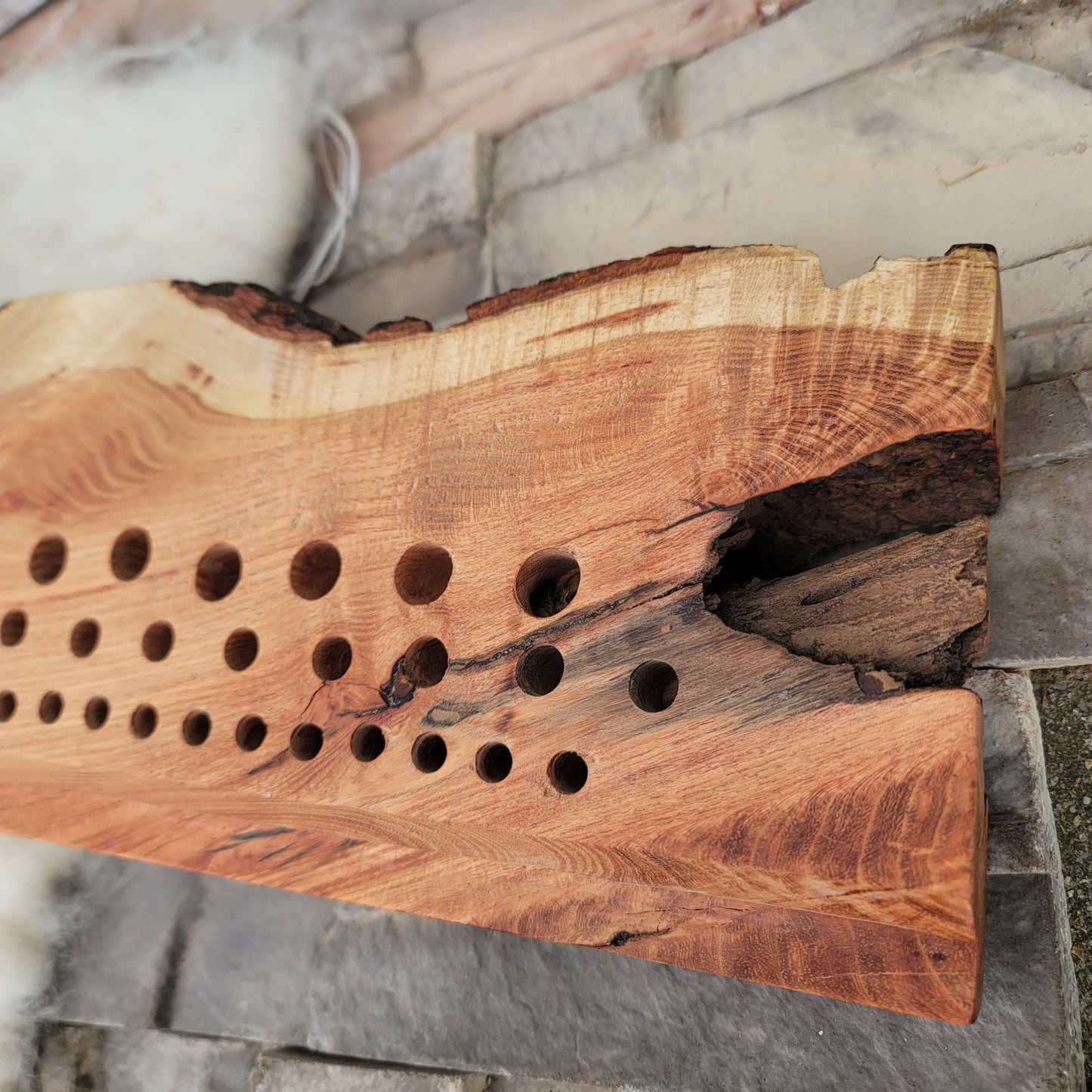 48" Goldilocks Peg Loom - Black Locust - Live Edge - 25-063