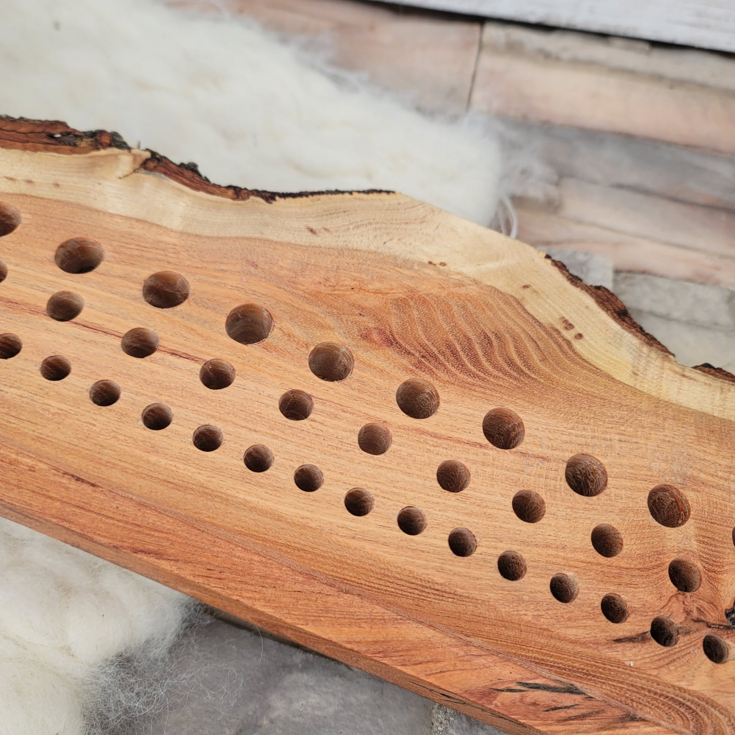 48" Goldilocks Peg Loom - Black Locust - Live Edge - 25-063