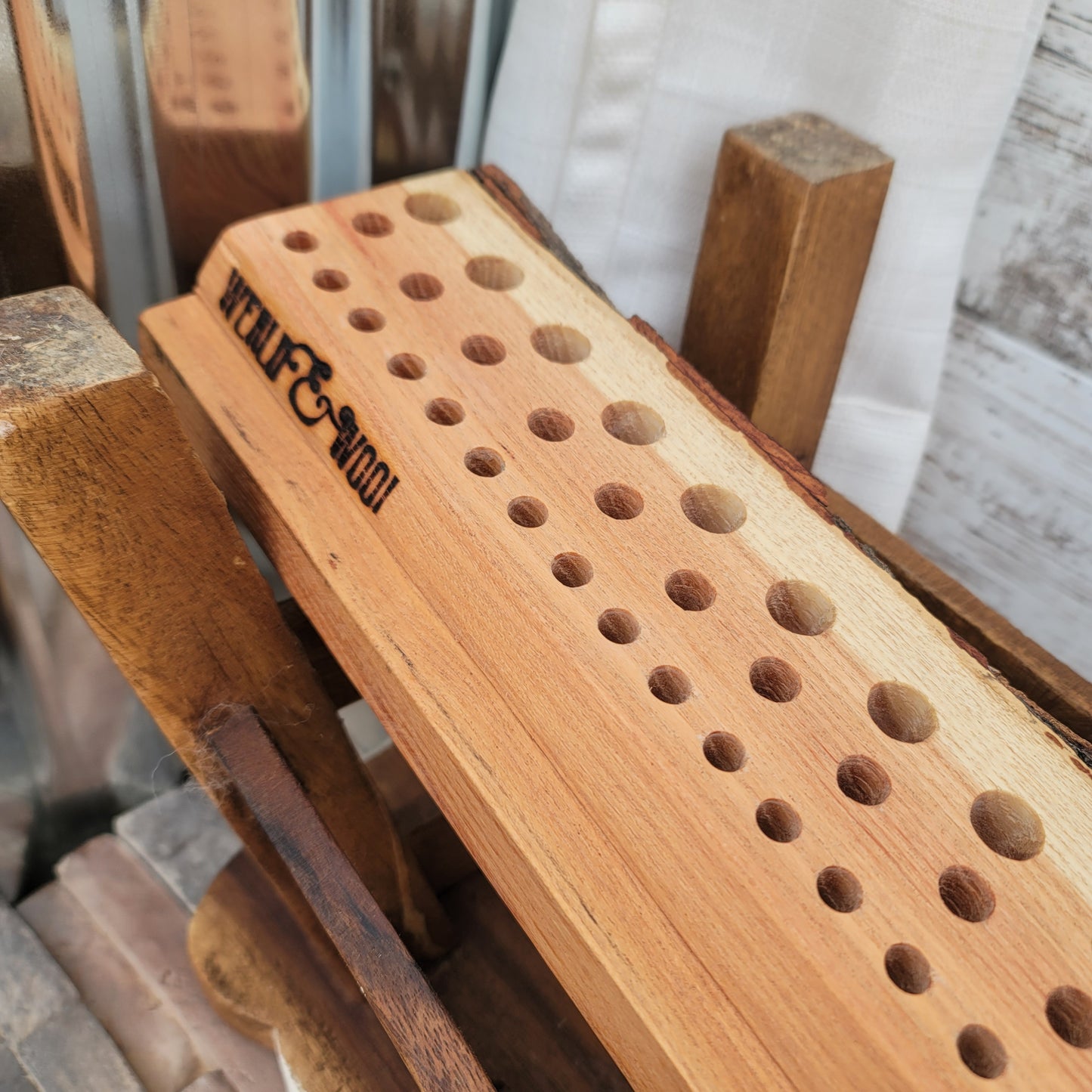 48" Goldilocks Peg Loom - Black Locust - Live Edge - 25-063