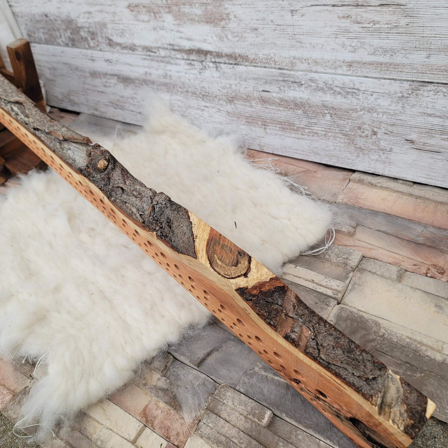 48" Goldilocks Peg Loom - Black Locust - Live Edge - 25-063