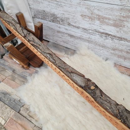 48" Goldilocks Peg Loom - Black Locust - Live Edge - 25-063