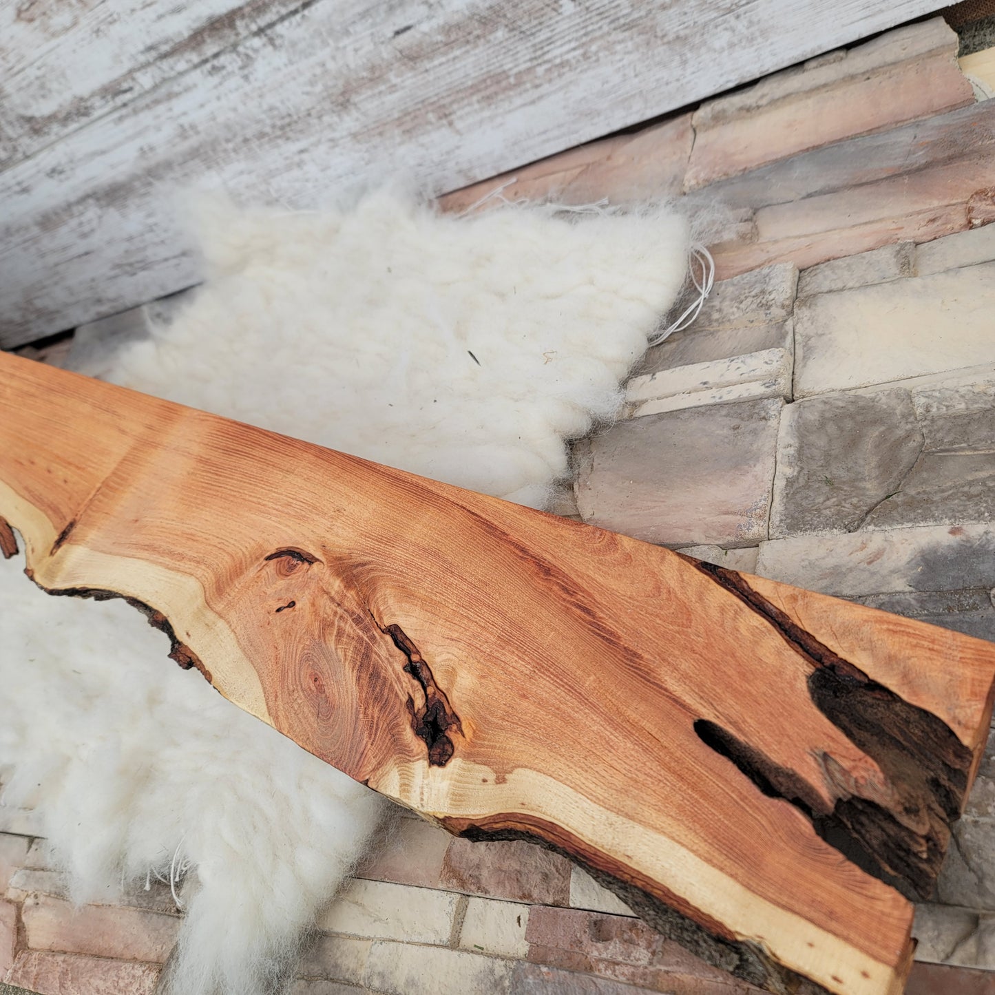 48" Goldilocks Peg Loom - Black Locust - Live Edge - 25-063