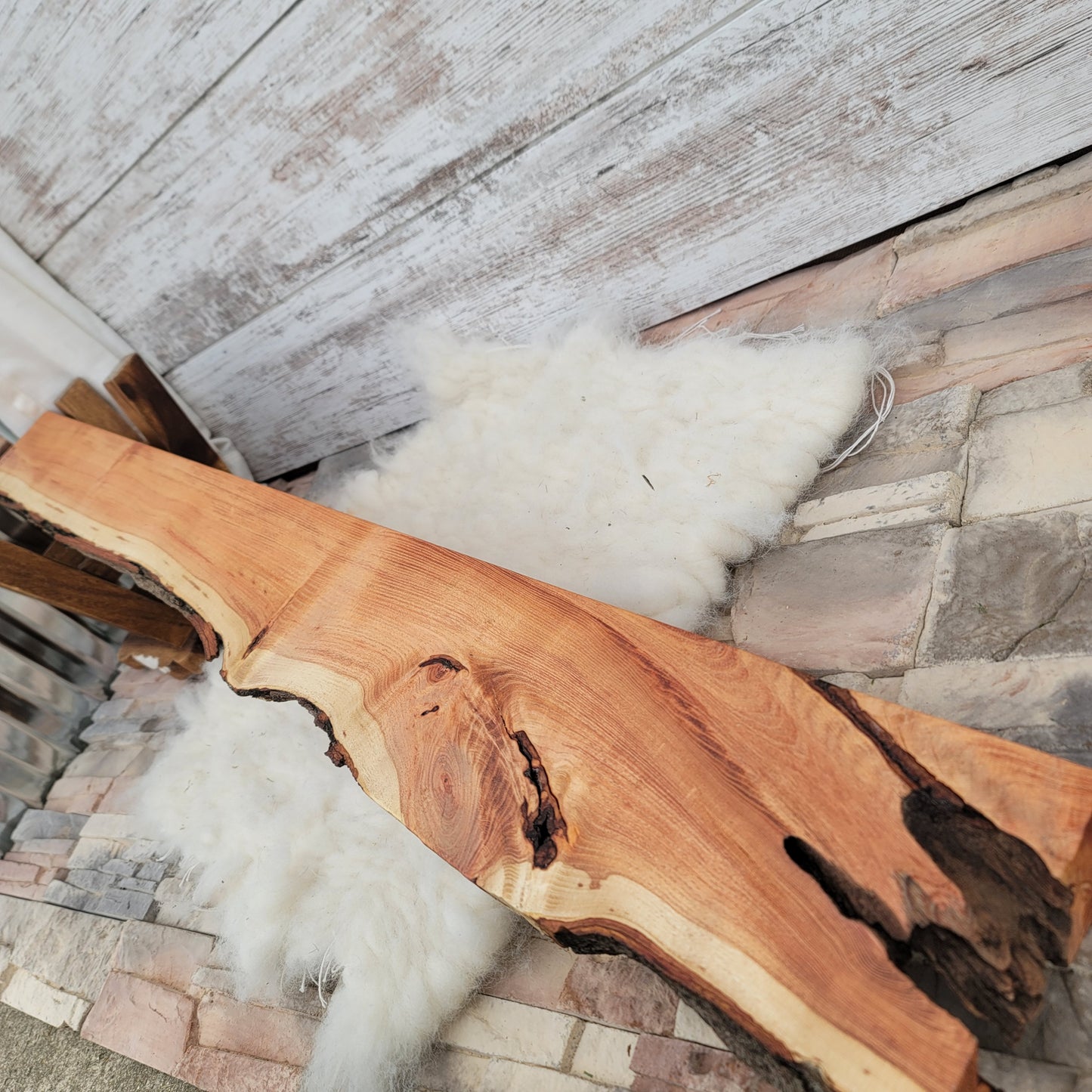 48" Goldilocks Peg Loom - Black Locust - Live Edge - 25-063