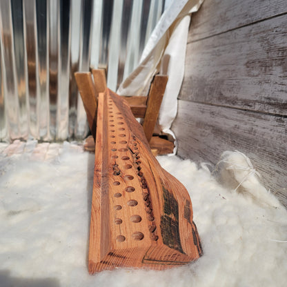 20" Black Locust Live Edge Goldilocks Peg Loom - 25-092
