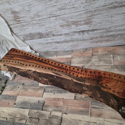 38" Live Edge Cherry Goldilocks Peg Loom