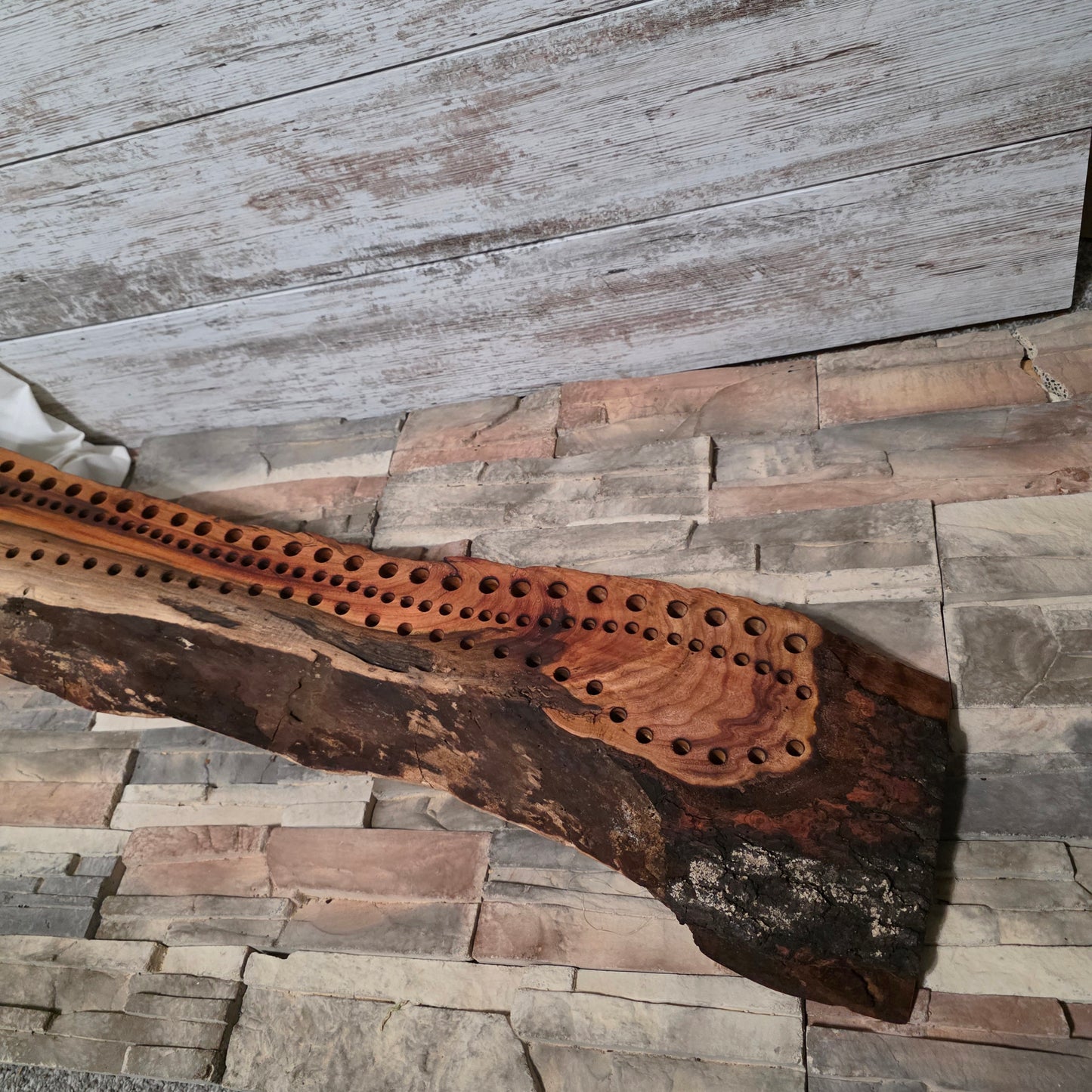 38" Live Edge Cherry Goldilocks Peg Loom