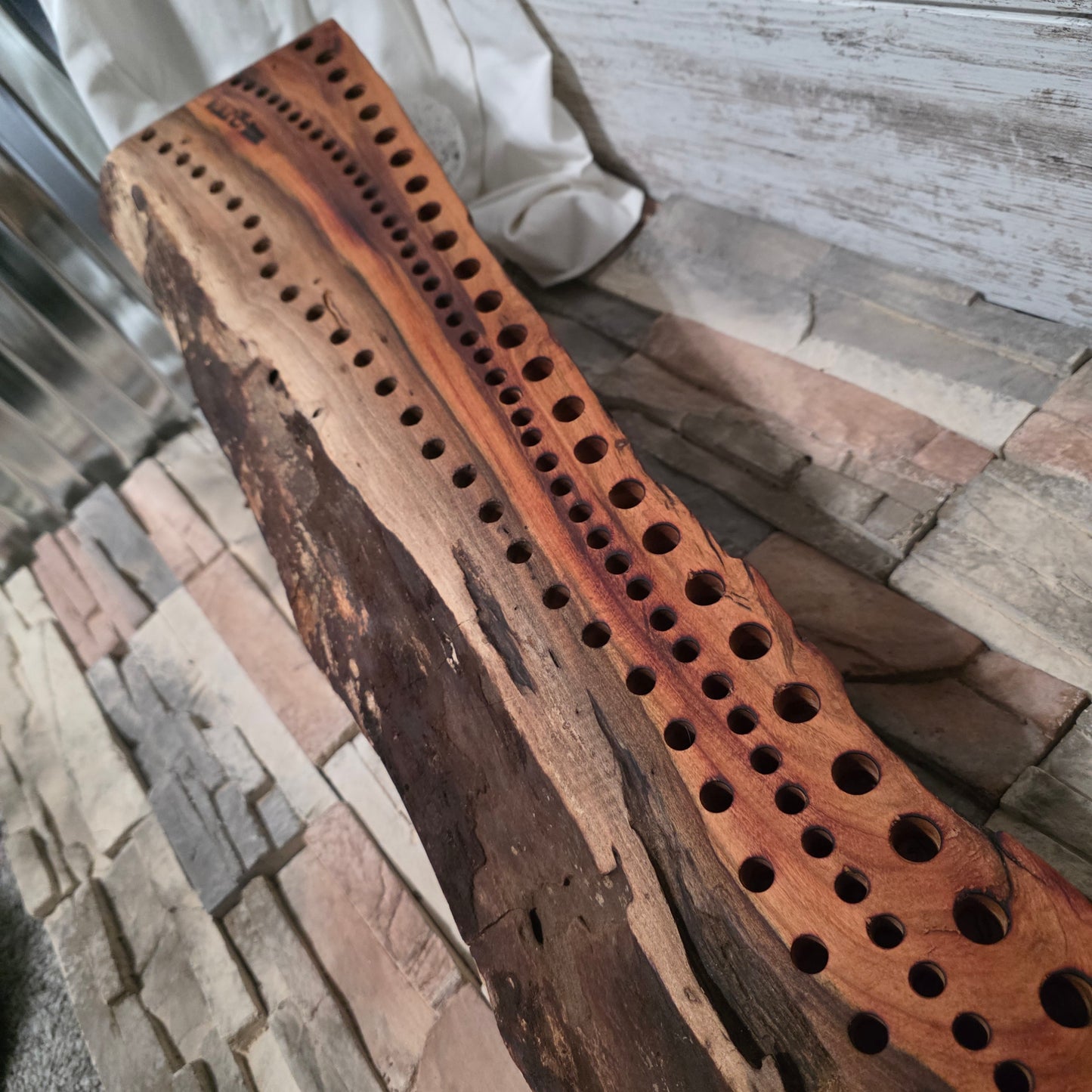 38" Live Edge Cherry Goldilocks Peg Loom