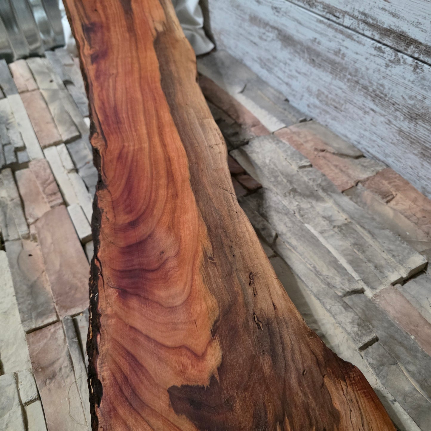 38" Live Edge Cherry Goldilocks Peg Loom