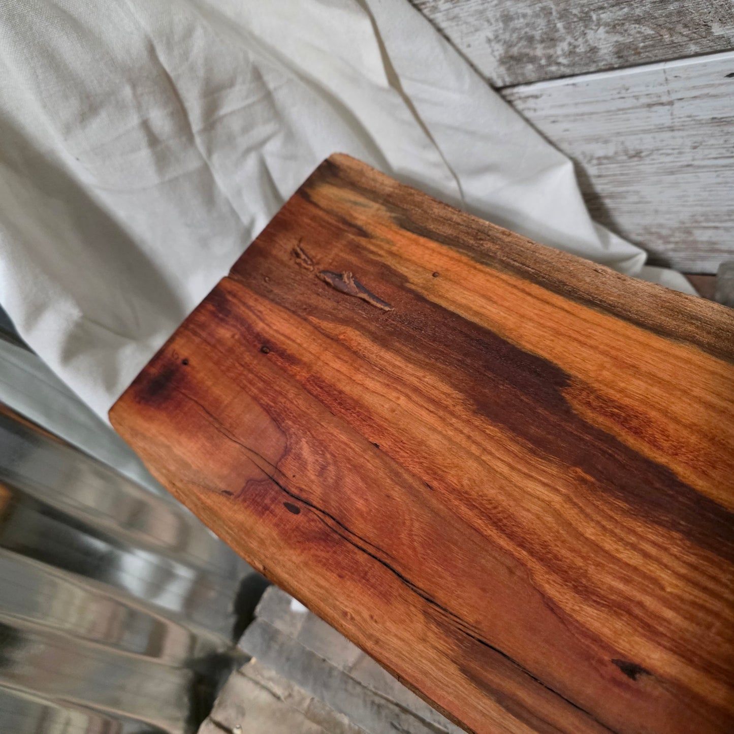 38" Live Edge Cherry Goldilocks Peg Loom