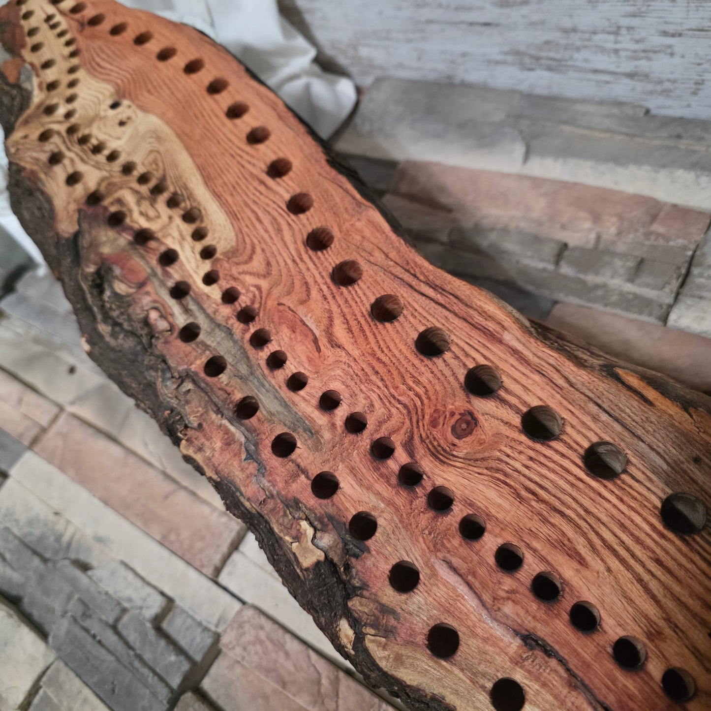 46" Live Edge Locust Goldilocks Peg Loom