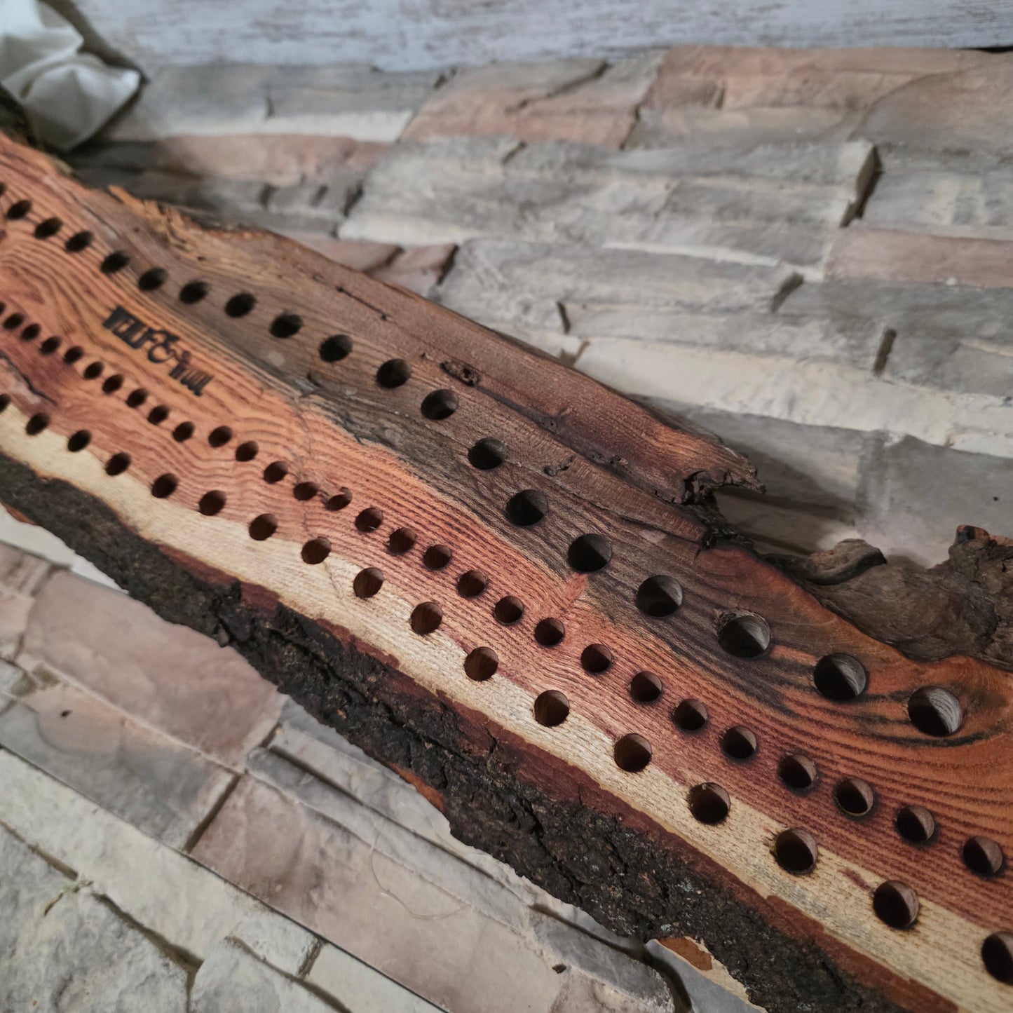 46" Live Edge Locust Goldilocks Peg Loom