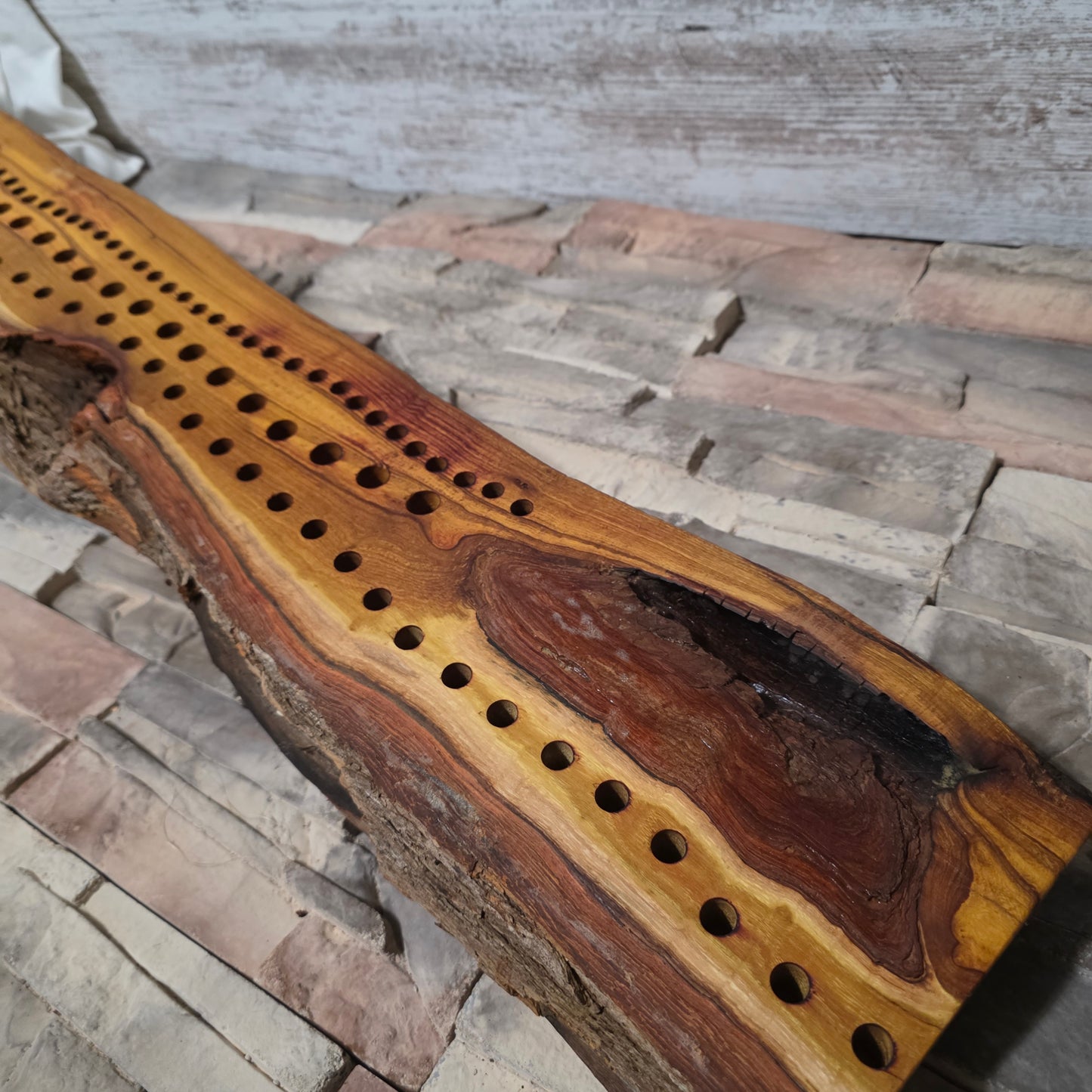 44" Live Edge Osage Orange Goldilocks Peg Loom