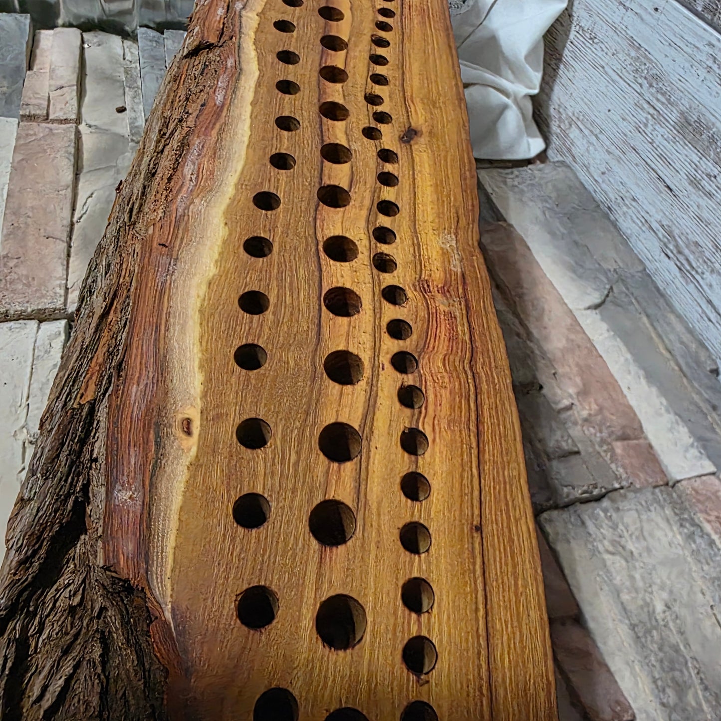 44" Live Edge Osage Orange Goldilocks Peg Loom