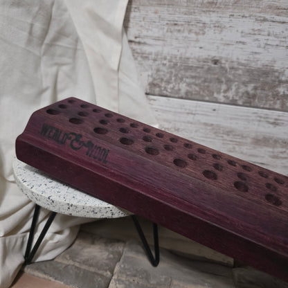 36" Purpleheart Goldilocks Peg Loom