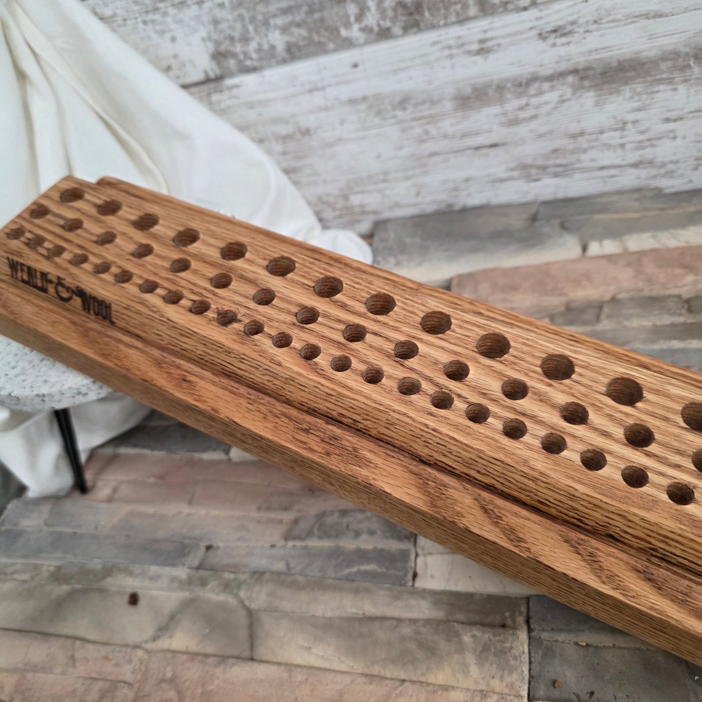 24" Red Oak Goldilocks Peg Loom