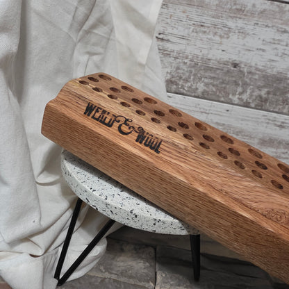 36" Reclaimed Barnwood White Tiger Oak Goldilocks Peg Loom