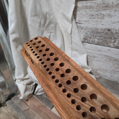 36" Reclaimed Barnwood White Tiger Oak Goldilocks Peg Loom