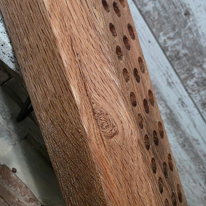 36" Reclaimed Barnwood White Tiger Oak Goldilocks Peg Loom