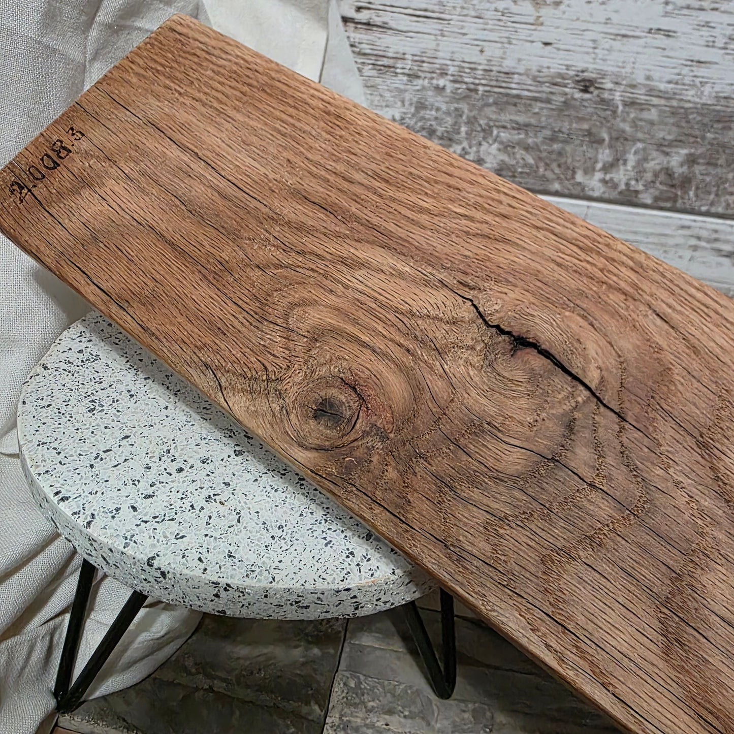 36" Reclaimed Barnwood White Tiger Oak Goldilocks Peg Loom