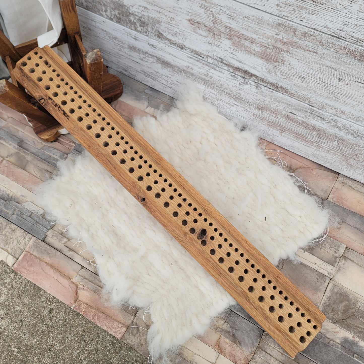 36" Goldilocks Peg Loom - White Tiger Oak - 25-054