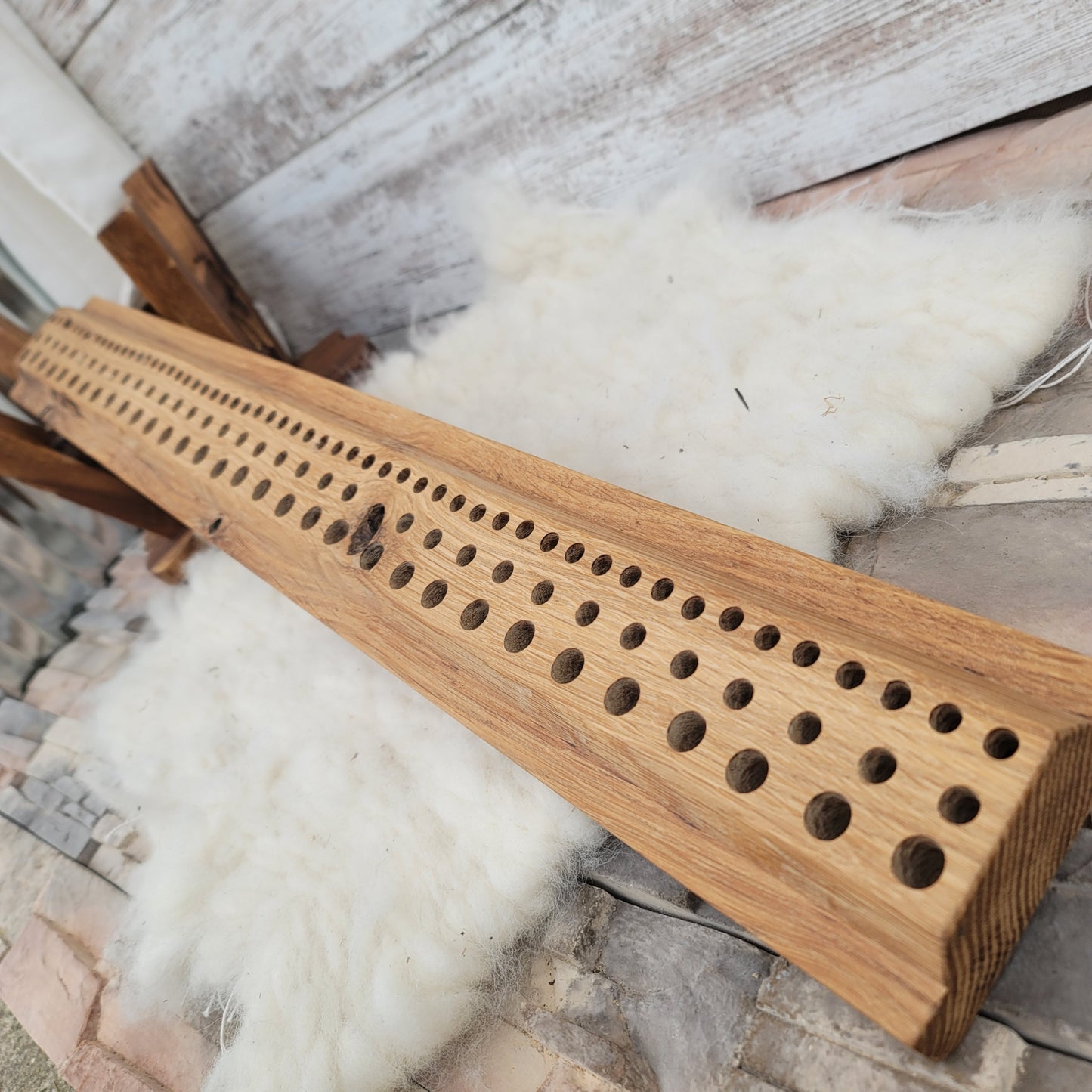 36" Goldilocks Peg Loom - White Tiger Oak - 25-054