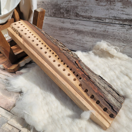 21" 2 Row Ambrosia Maple Live Edge Peg Loom - 25-099