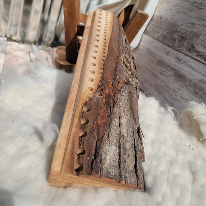 21" 2 Row Ambrosia Maple Live Edge Peg Loom - 25-099