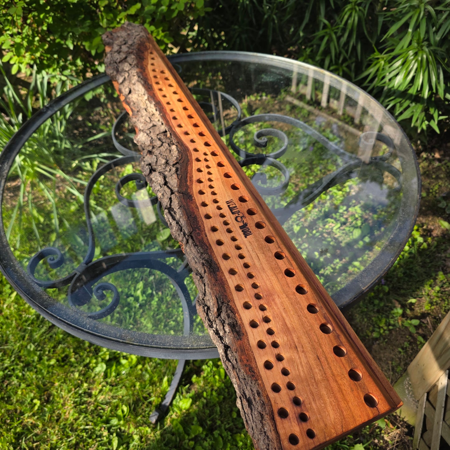 33" Live Edge Cherry Goldilocks Peg Loom