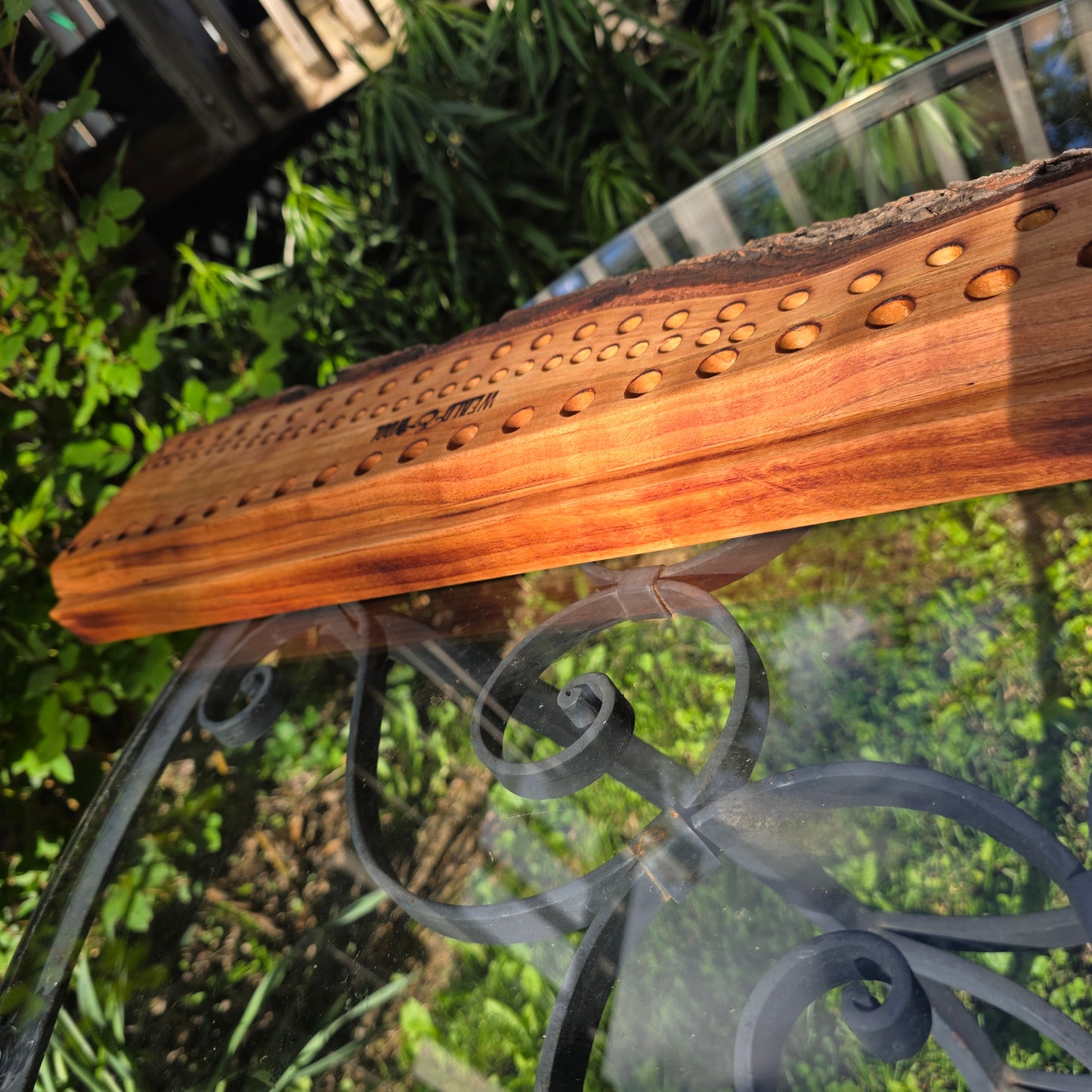 33" Live Edge Cherry Goldilocks Peg Loom