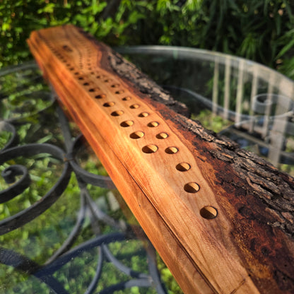 33" Live Edge Cherry Goldilocks Peg Loom