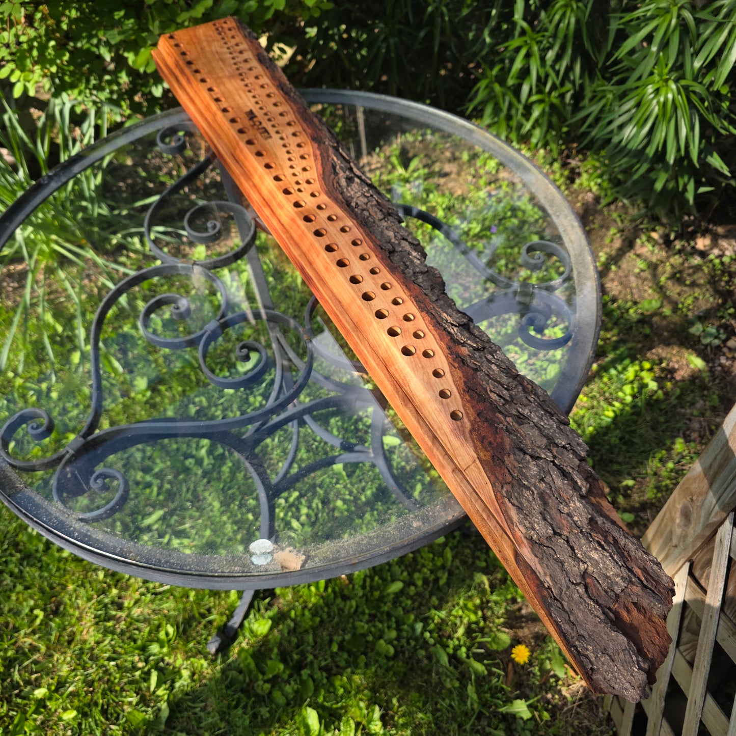 33" Live Edge Cherry Goldilocks Peg Loom