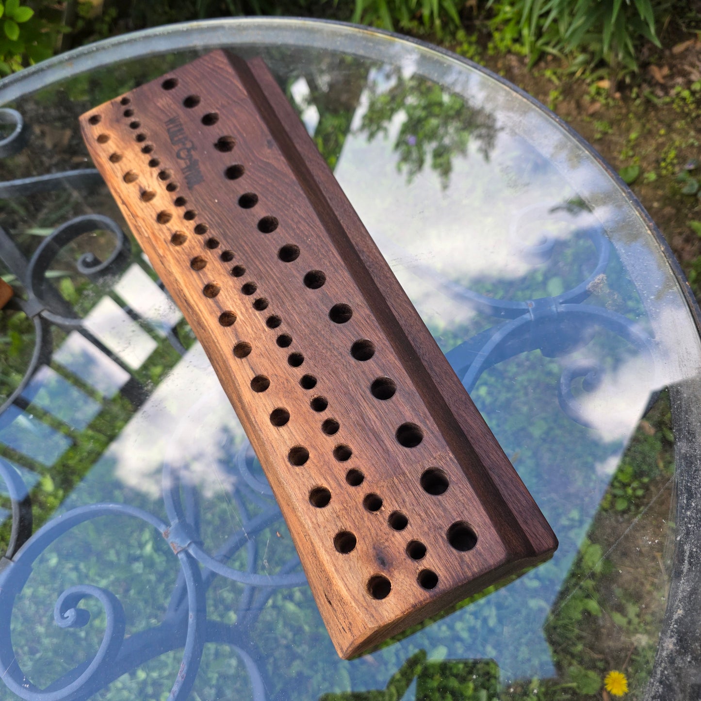 17" Live Edge Walnut Goldilocks Peg Loom