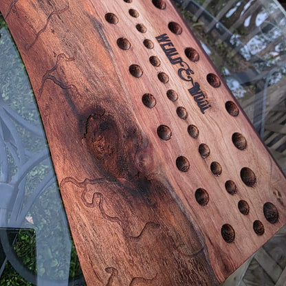 17" Live Edge Walnut Goldilocks Peg Loom