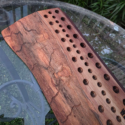 17" Live Edge Walnut Goldilocks Peg Loom