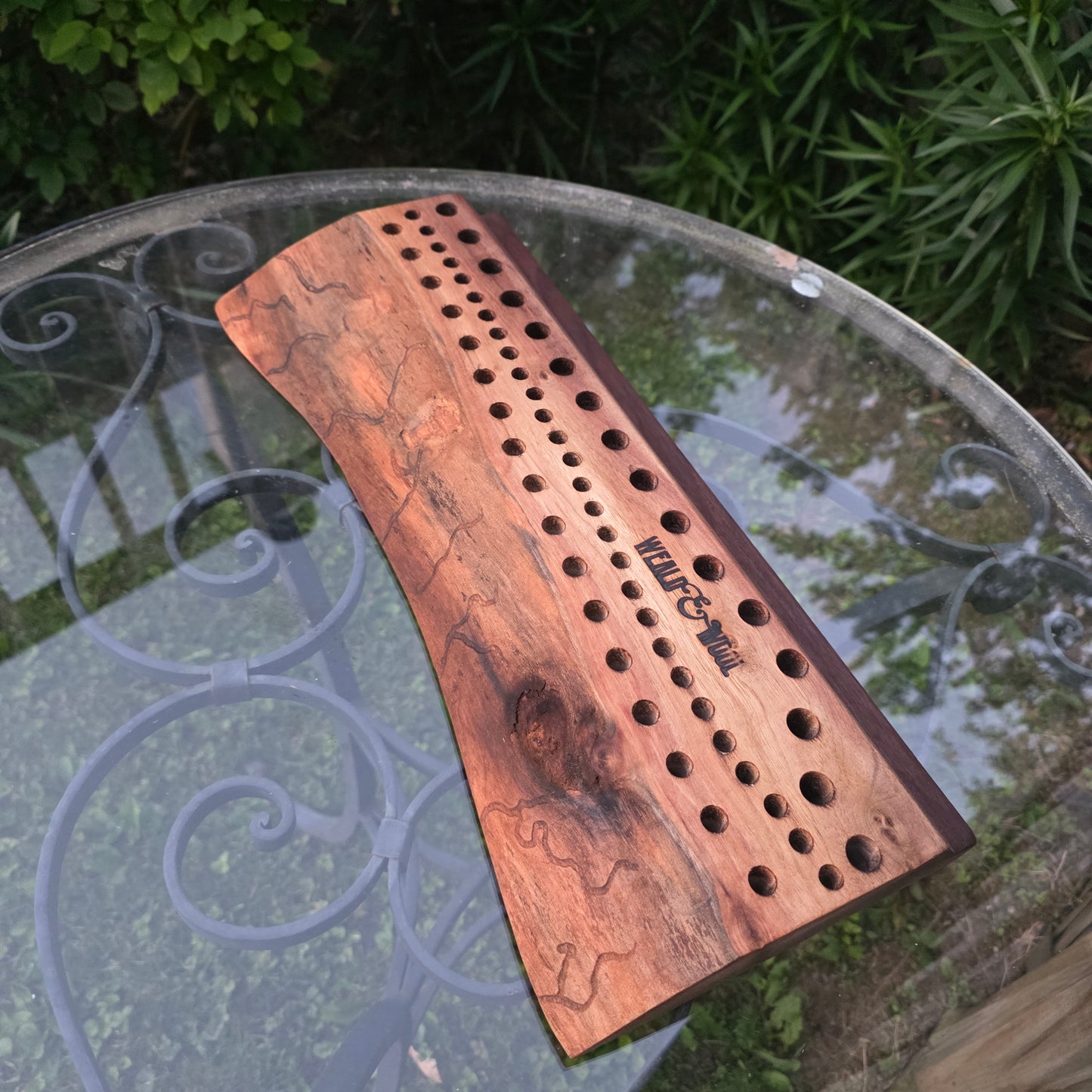 17" Live Edge Walnut Goldilocks Peg Loom