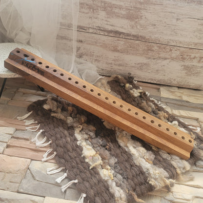 24" OG Peg Loom - White Oak with Blue Sparkles - 25-196