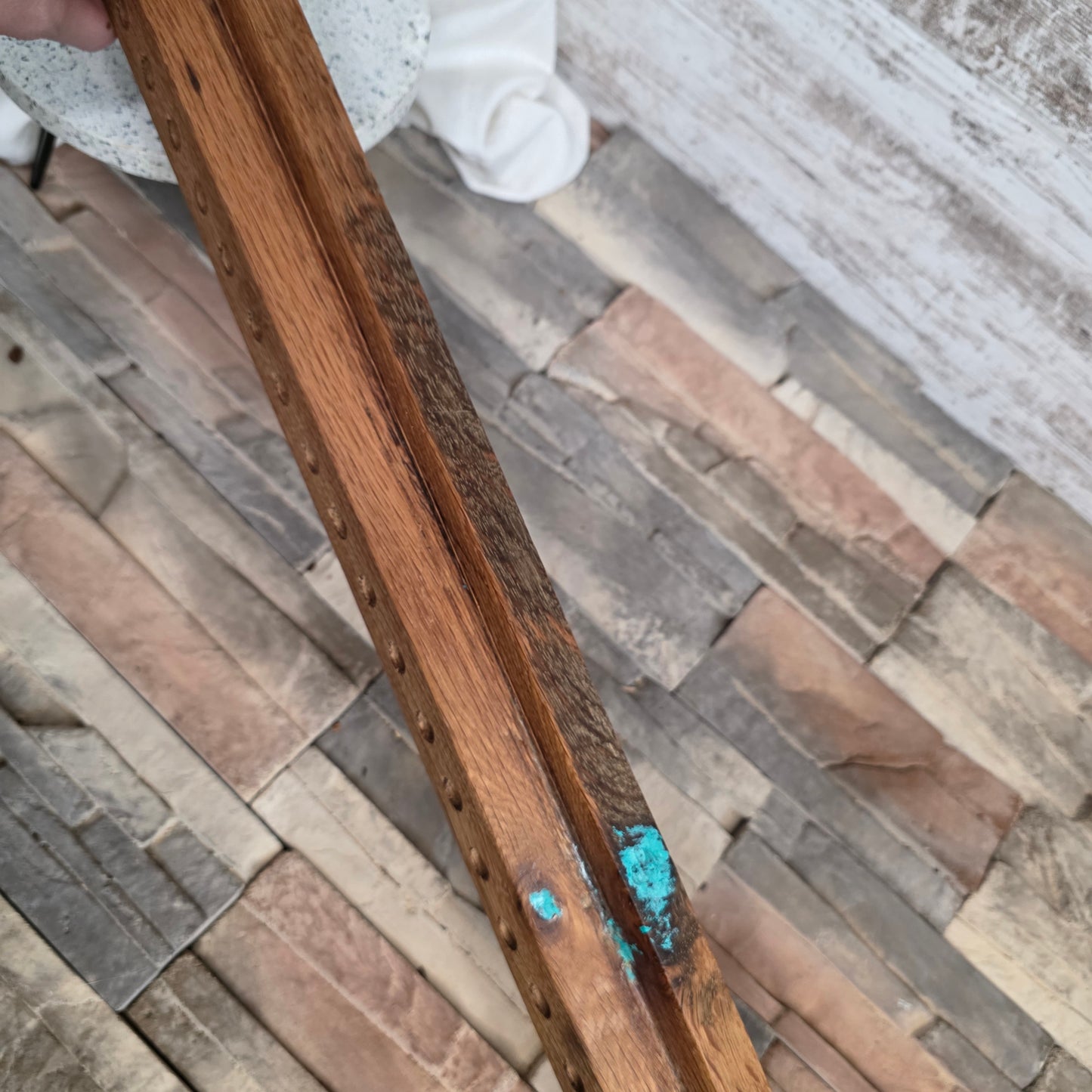 30" Reclaimed Barnwood White Oak OG Peg Loom