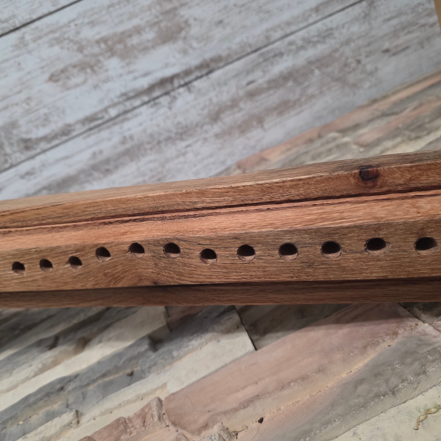 36" Reclaimed Barnwood White Oak OG Peg Loom