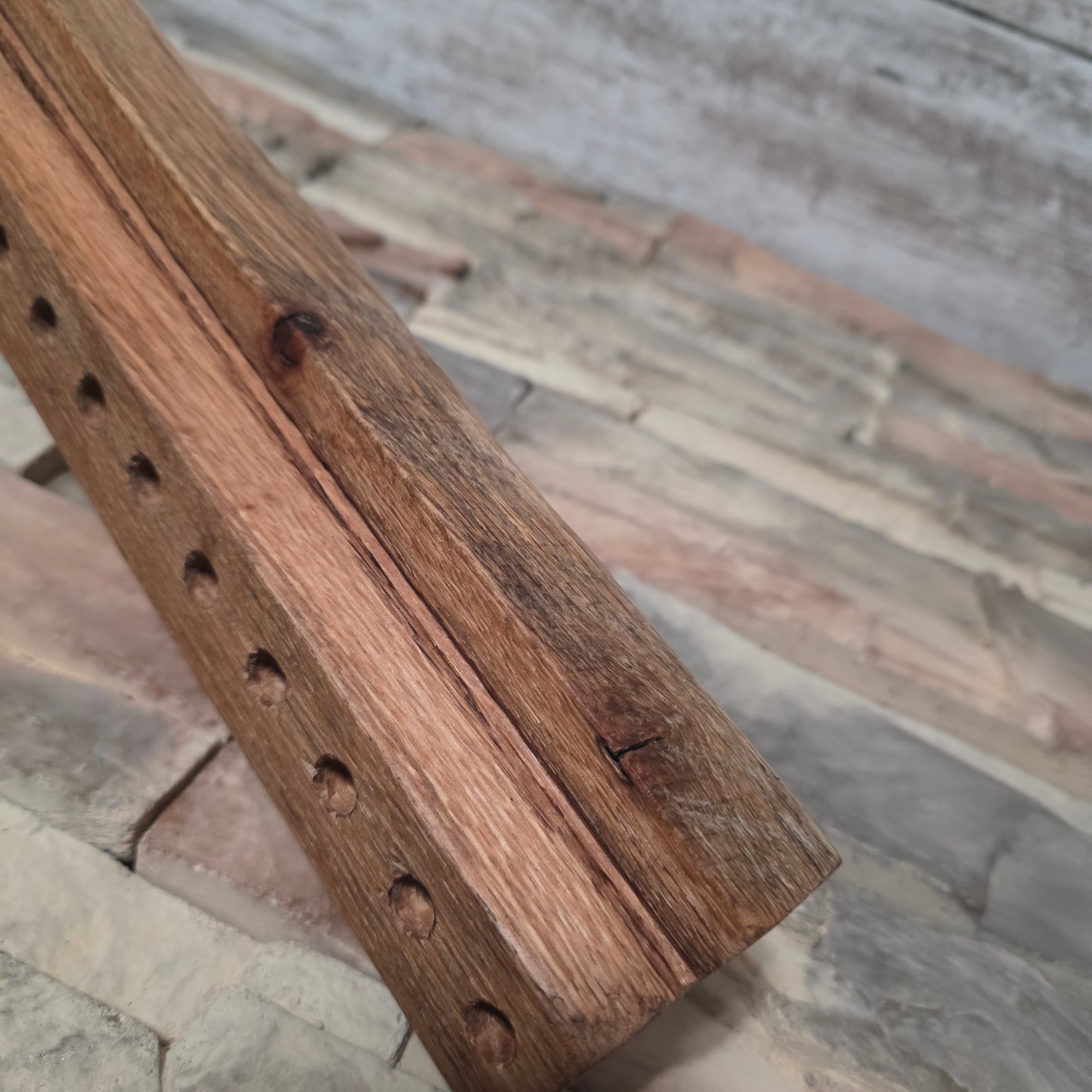 36" Reclaimed Barnwood White Oak OG Peg Loom