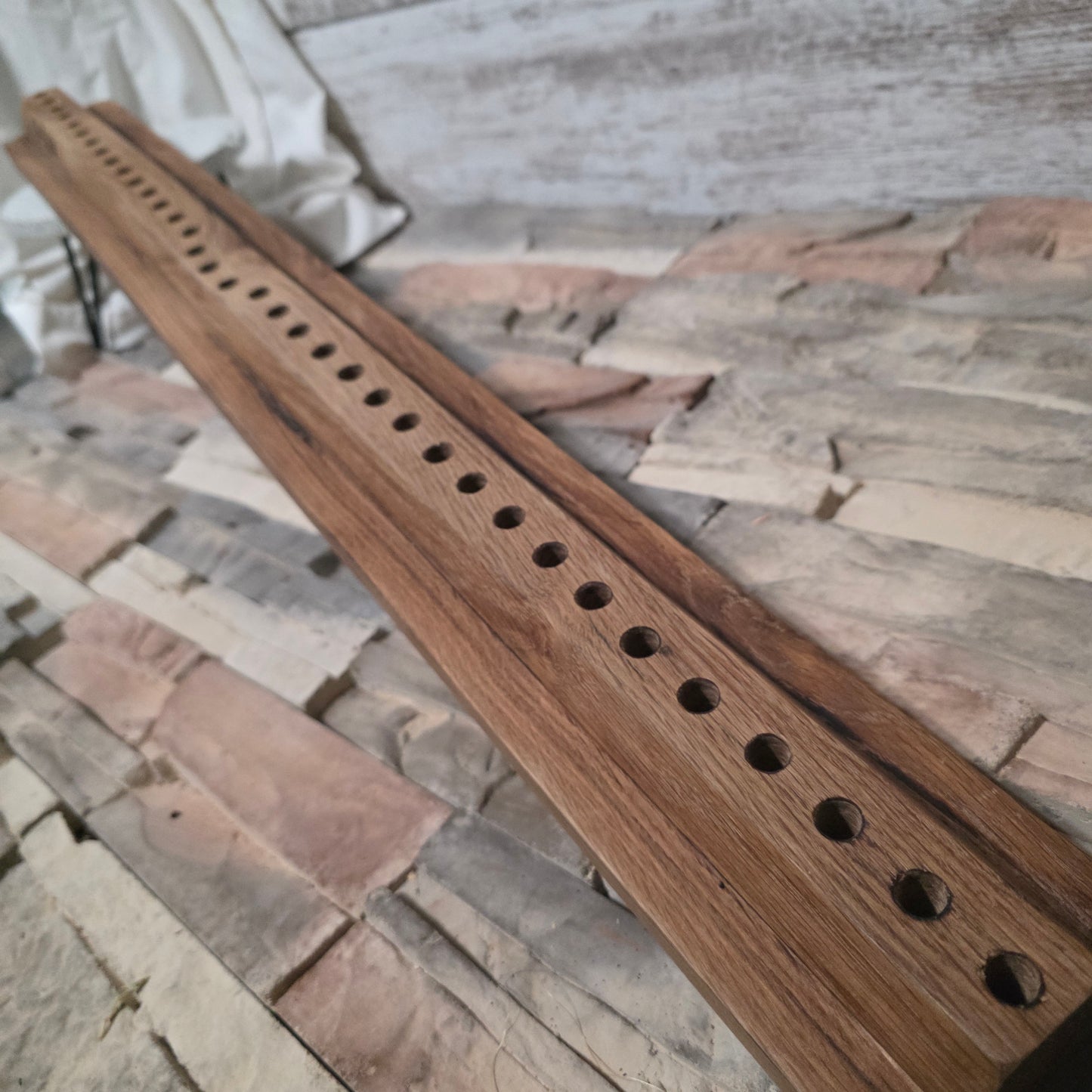 36" Reclaimed Barnwood White Oak OG Peg Loom