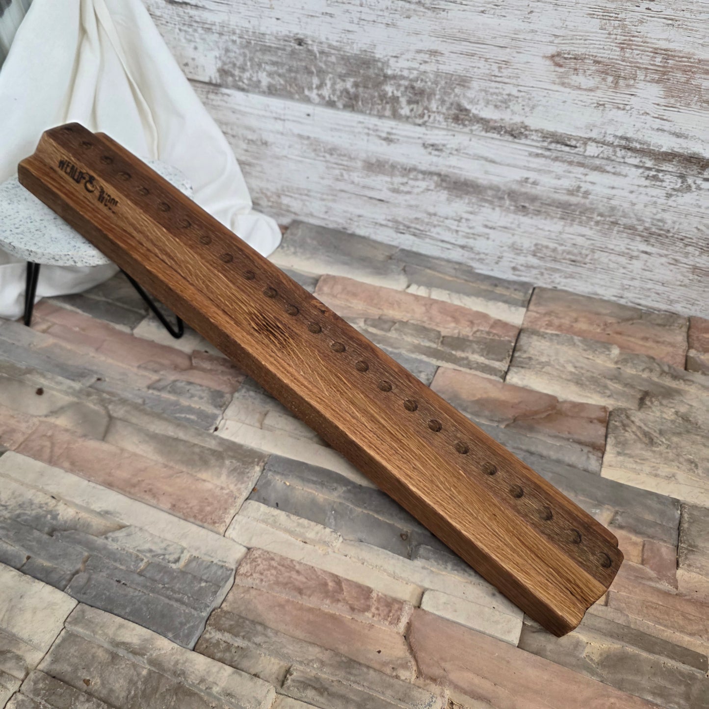 24" Reclaimed Barnwood White Oak OG Peg Loom