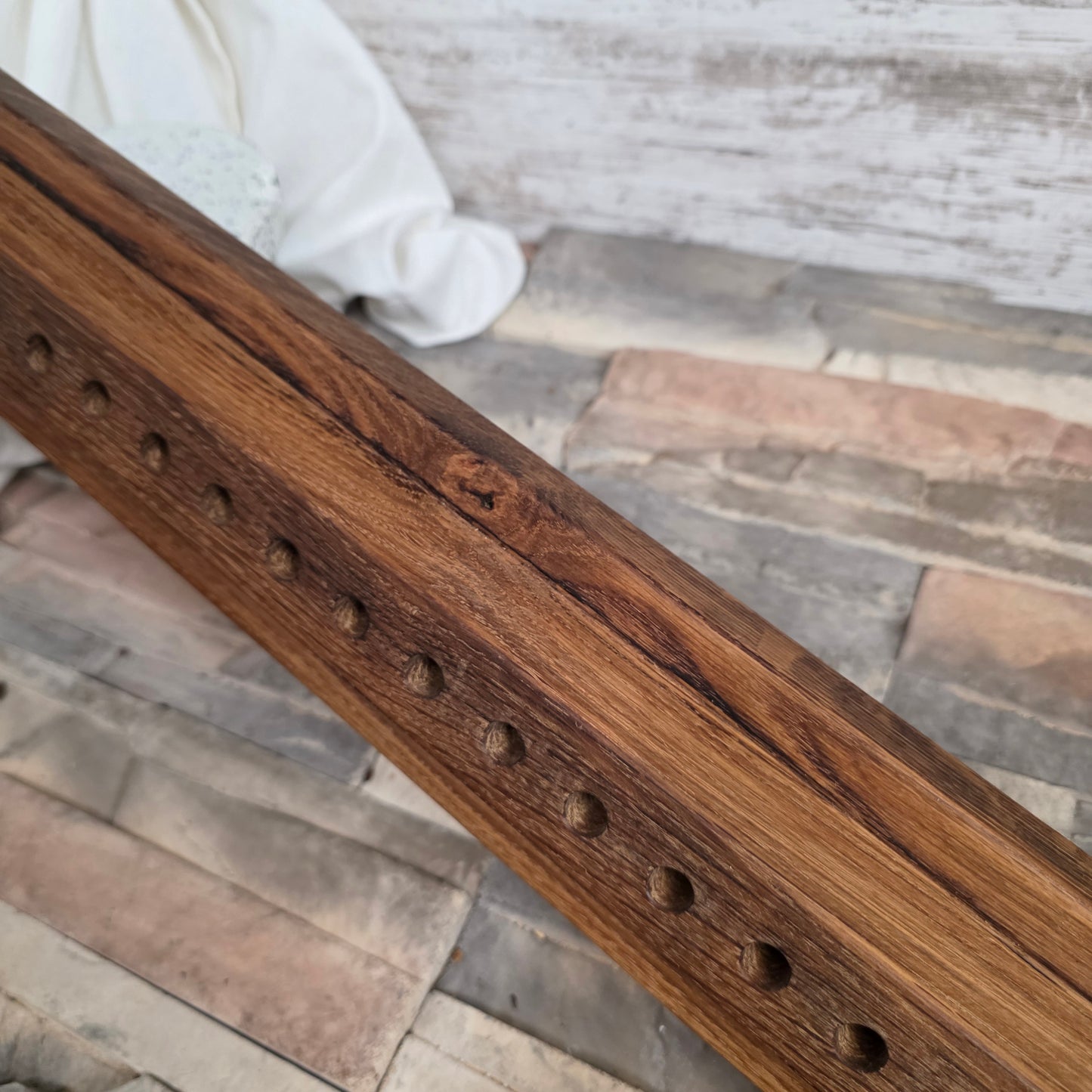 24" Reclaimed Barnwood White Oak OG Peg Loom