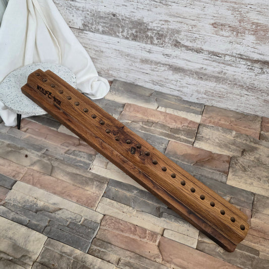 24" Reclaimed Barnwood White Tiger Oak OG Peg Loom