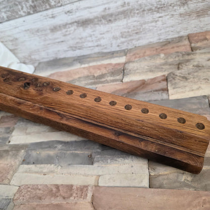 24" Reclaimed Barnwood White Tiger Oak OG Peg Loom