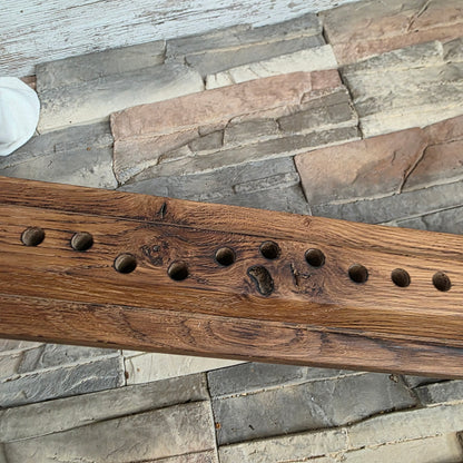 24" Reclaimed Barnwood White Tiger Oak OG Peg Loom