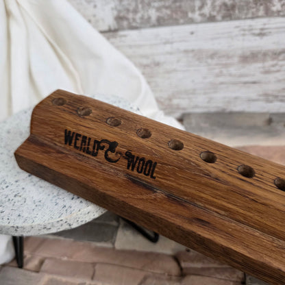 24" Reclaimed Barnwood White Tiger Oak OG Peg Loom