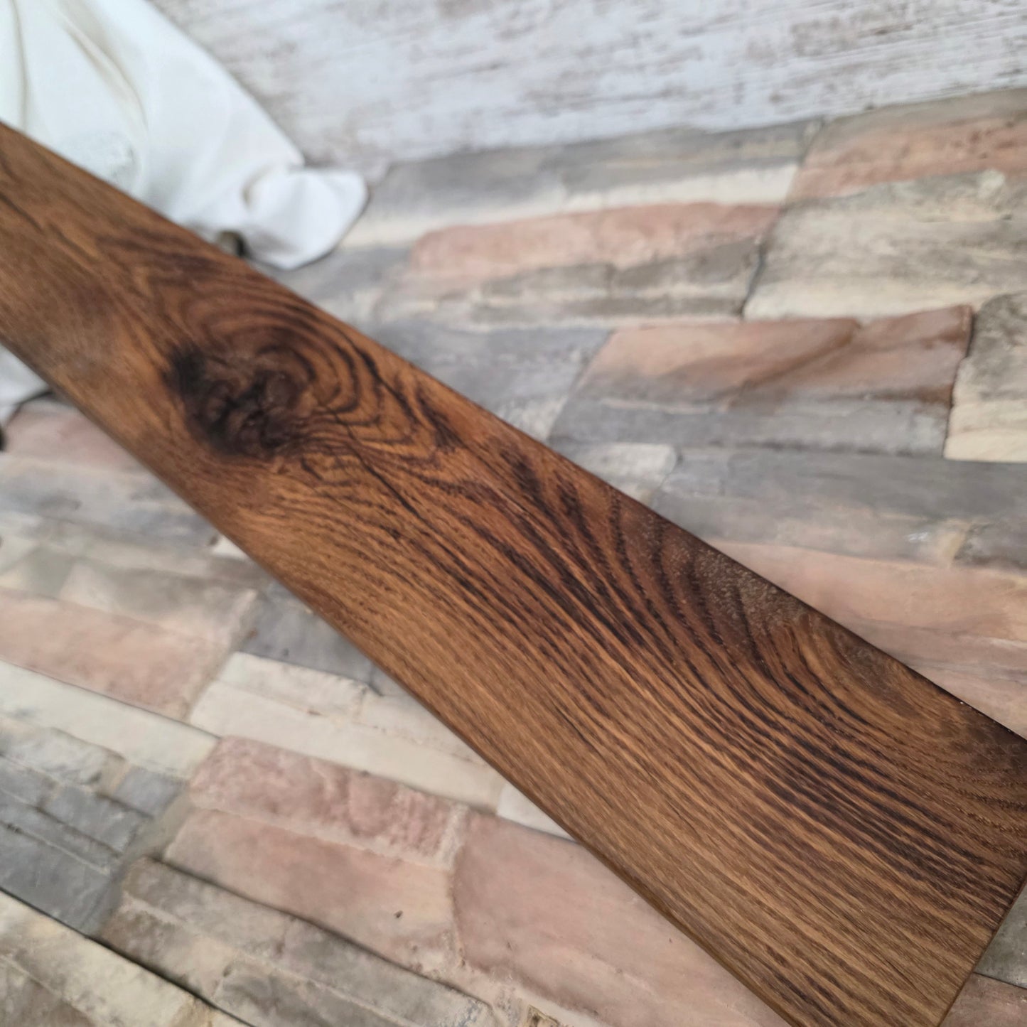 24" Reclaimed Barnwood White Tiger Oak OG Peg Loom